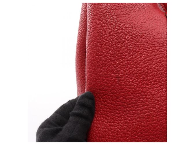 Hermès Borsa Tote Hermes Garden Party PM Rosso - vista 11