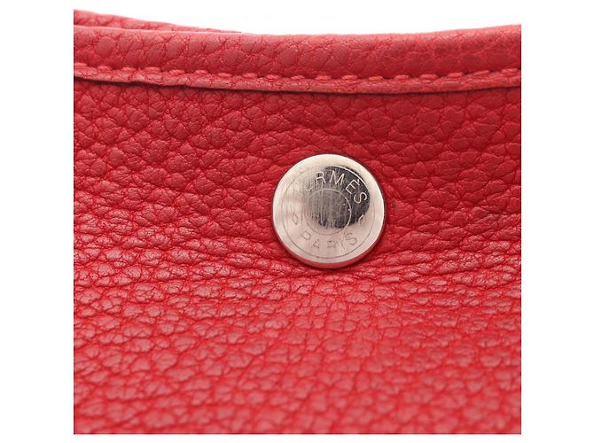 Hermès Borsa Tote Hermes Garden Party PM Rosso - vista 16