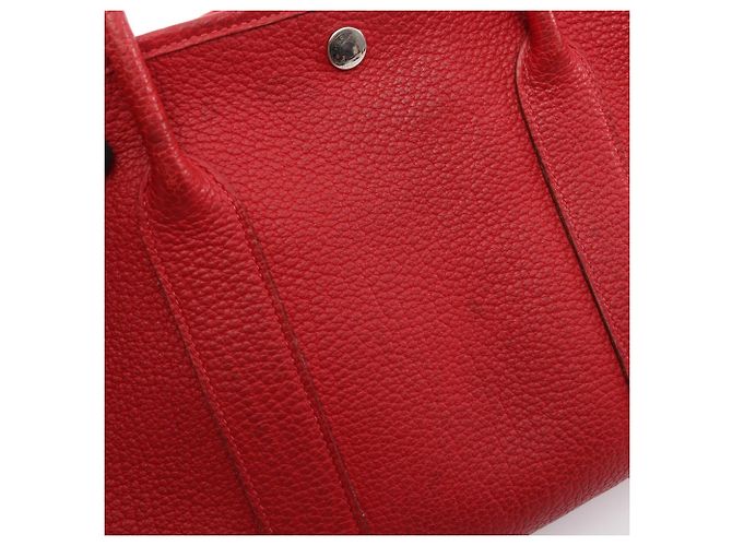 Hermès Borsa Tote Hermes Garden Party PM Rosso - vista 18