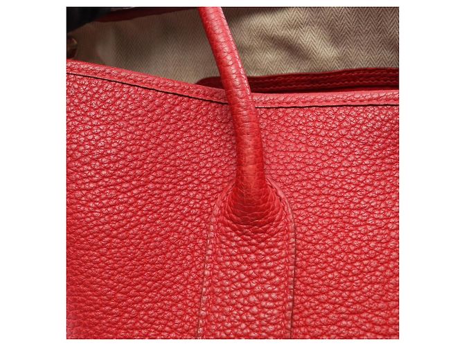 Hermès Borsa Tote Hermes Garden Party PM Rosso - vista 19