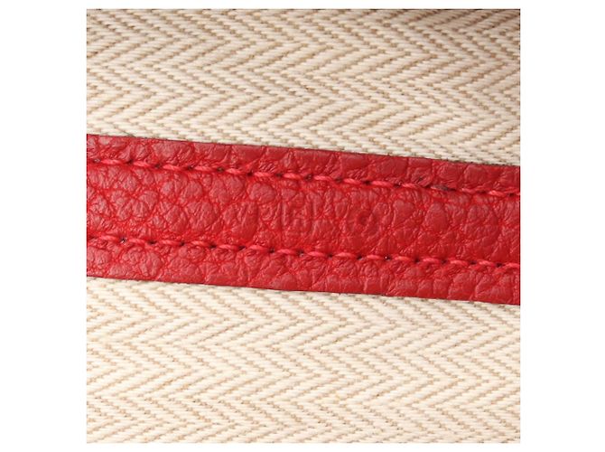 Hermès Borsa Tote Hermes Garden Party PM Rosso - vista 5