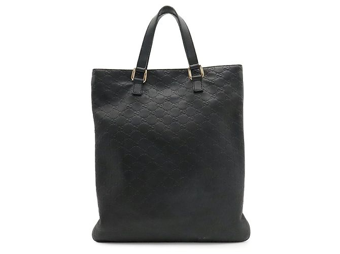 Borsa a spalla tote Gucci Guccissima in pelle nera Nero - vista 2