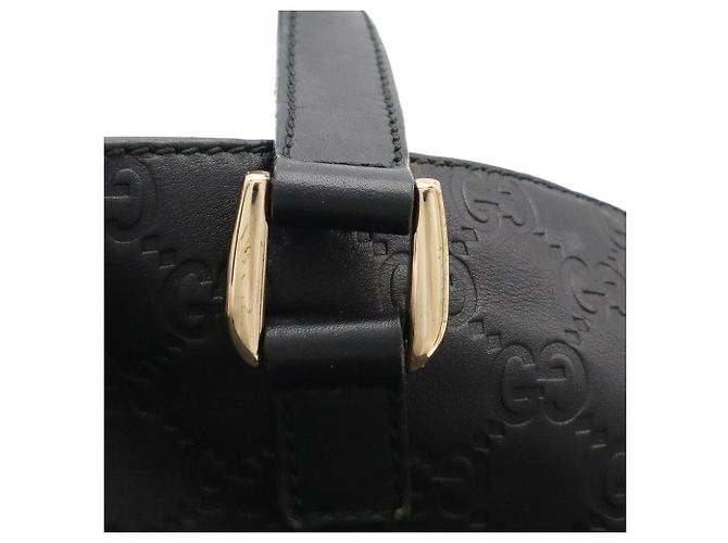 Borsa a spalla tote Gucci Guccissima in pelle nera Nero - vista 6