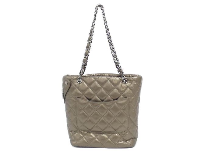 Borsa a tracolla Chanel Cotton Club Line 34317 Bronzo - vista 2