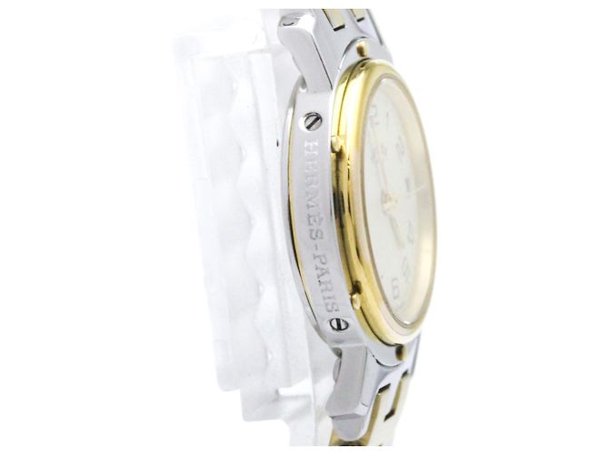 Hermès Reloj de pulsera Hermes Clipper de acero chapado en oro Quartz - vista 8