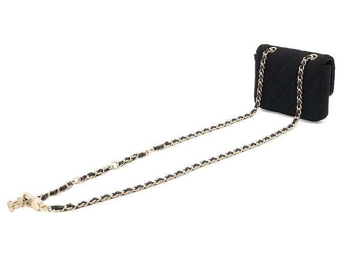Timeless Bolsa de Ombro Mini Matelassé com Corrente CHANEL Preto - vista 3