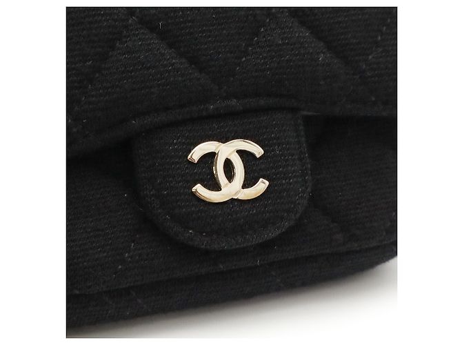 Timeless Bolsa de Ombro Mini Matelassé com Corrente CHANEL Preto - vista 6