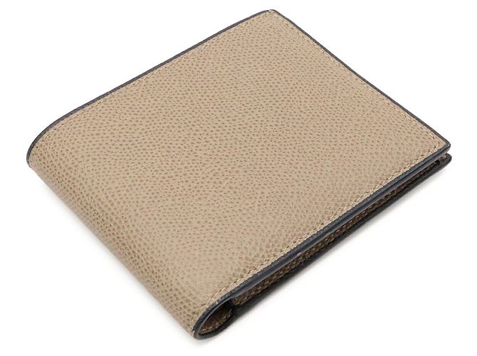 Valextra Bi-Fold Ledergeldbörse Beige Sand - Ansicht 3