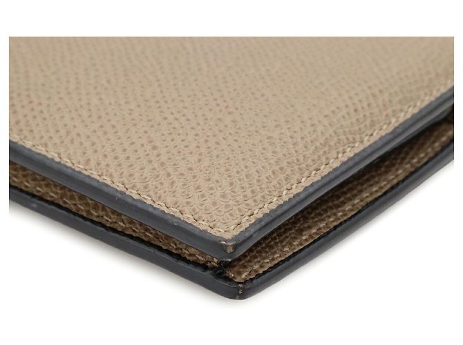 Valextra Bi-Fold Ledergeldbörse Beige Sand - Ansicht 4