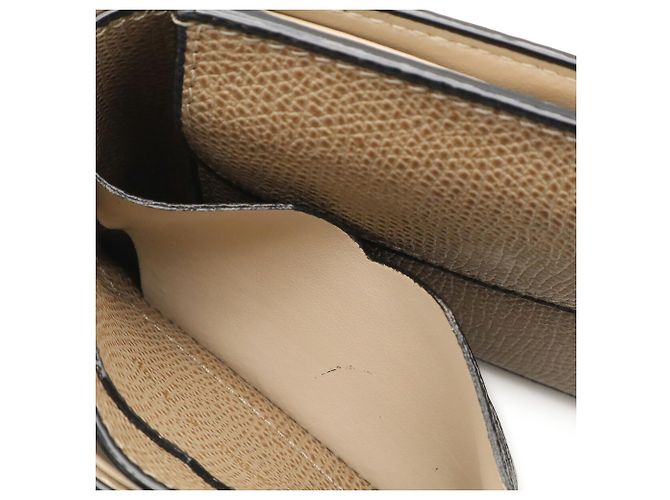 Valextra Bi-Fold Ledergeldbörse Beige Sand - Ansicht 7