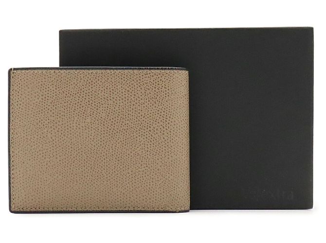 Valextra Bi-Fold Ledergeldbörse Beige Sand - Ansicht 9