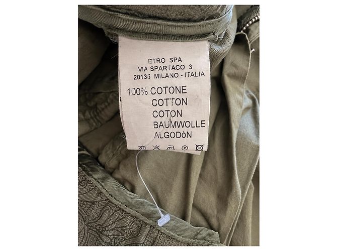 Etro Herrenhose aus Baumwolle in Khaki - Ansicht 10