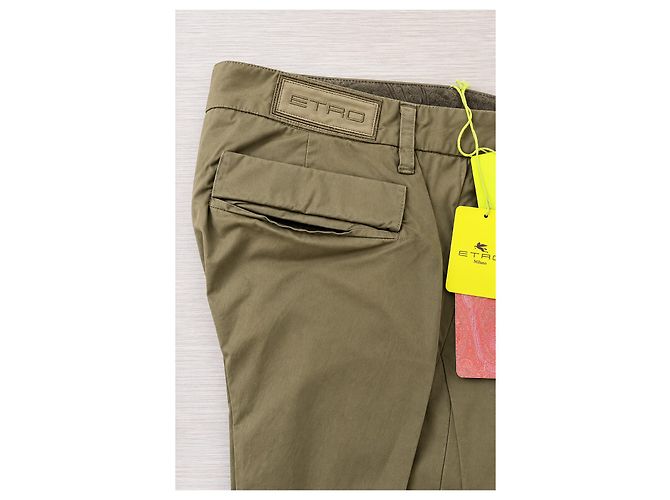 Etro Herrenhose aus Baumwolle in Khaki - Ansicht 3