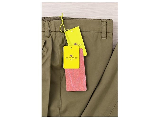 Etro Herrenhose aus Baumwolle in Khaki - Ansicht 4