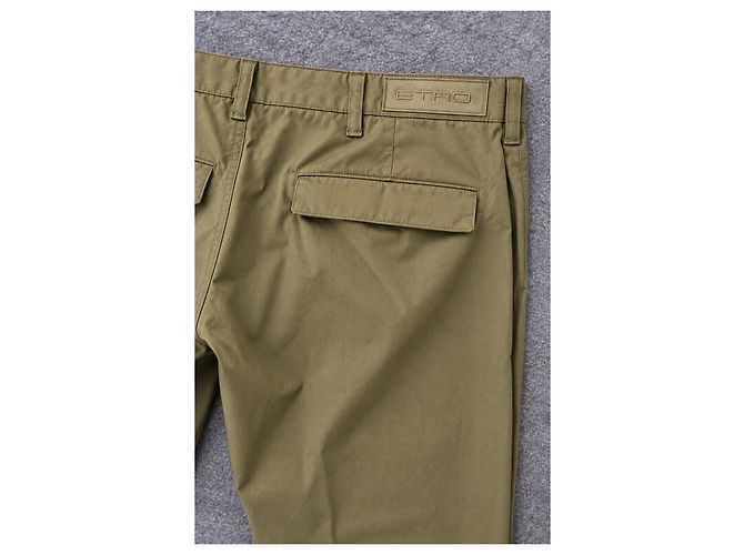Etro Herrenhose aus Baumwolle in Khaki - Ansicht 6
