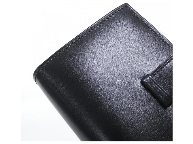 Hermès Portafoglio Hermes Bearn Mini Monochrome Nero - vista 4