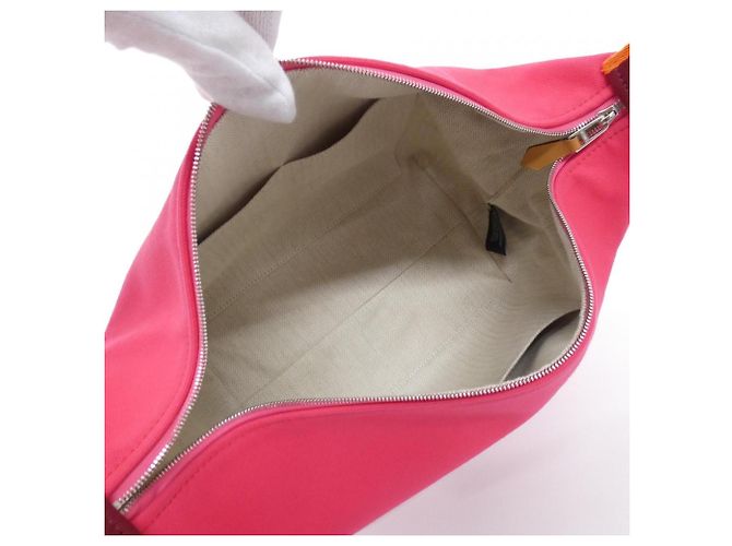 Hermès Hermes Bride à Black GM 103223M Handtasche und Beutel Pink - Ansicht 7