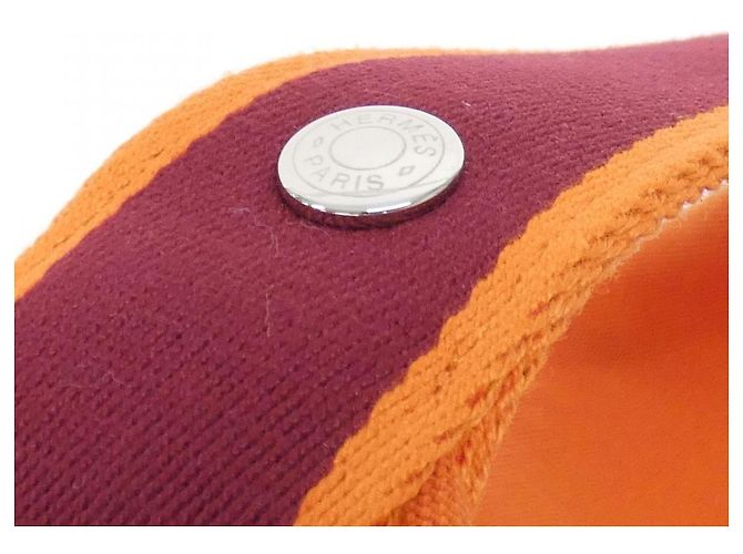 Hermès Hermes Bride à Black GM Handbag Pouch Rot Orange - Ansicht 5