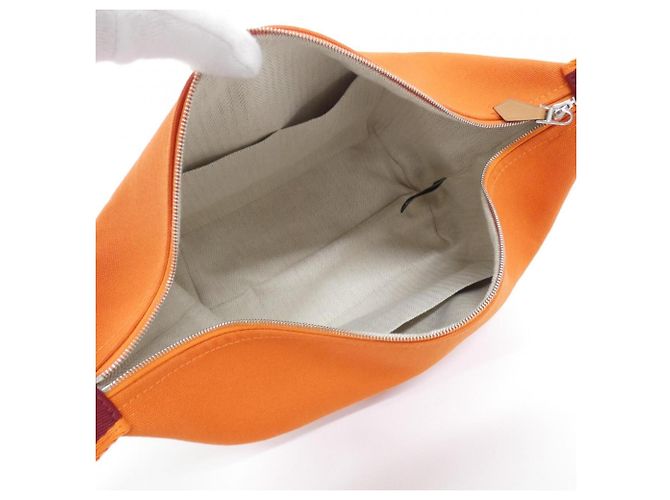 Hermès Hermes Bride à Black GM Handbag Pouch Rot Orange - Ansicht 8