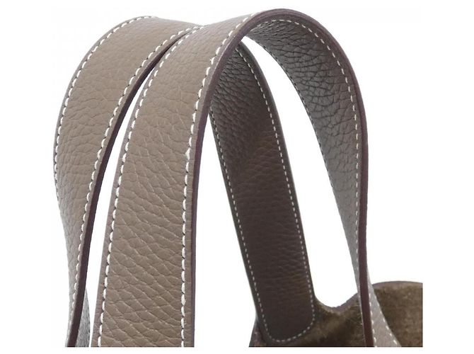 Hermès Hermes Picotin Lock MM Handtasche Taupe - Ansicht 5