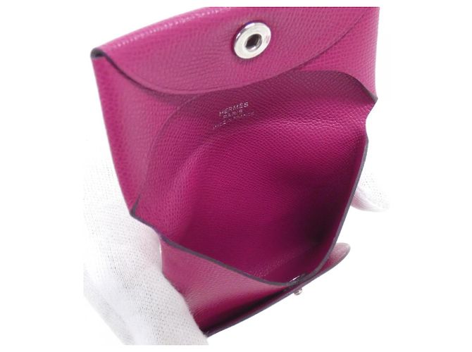 Hermès Monedero Hermes Bastia en Rose Purple Púrpura - vista 5