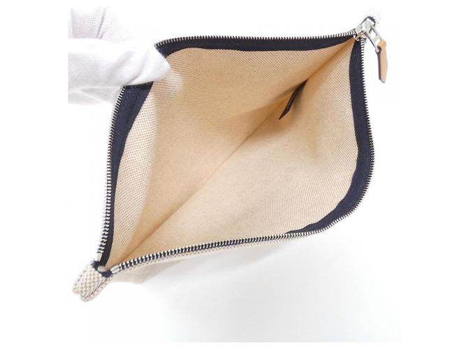 Hermès Borsa Hermes New Yachting GM 103134M e pochette Blu - vista 6