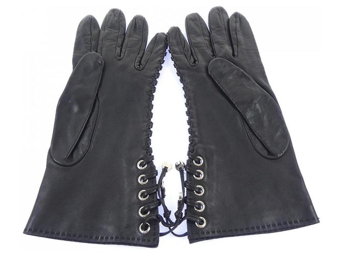 Hermès Hermes Black Warm Gloves - view 2