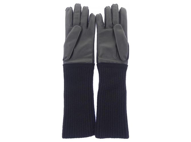 Hermès Luvas de cashmere pretas Hermes Preto - vista 2