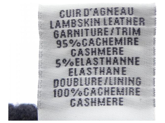 Hermès Luvas de cashmere pretas Hermes Preto - vista 3