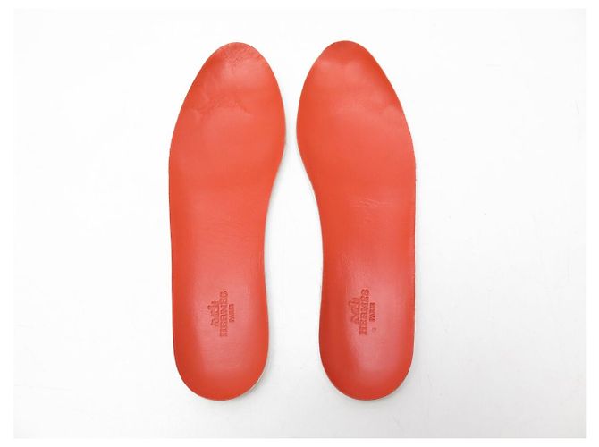 Hermès CHAUSSURES HERMES QUICKER SPLASH ORANGE BLANC CUIR LOGO 40 BASKETS SNEAKERS - vue 12