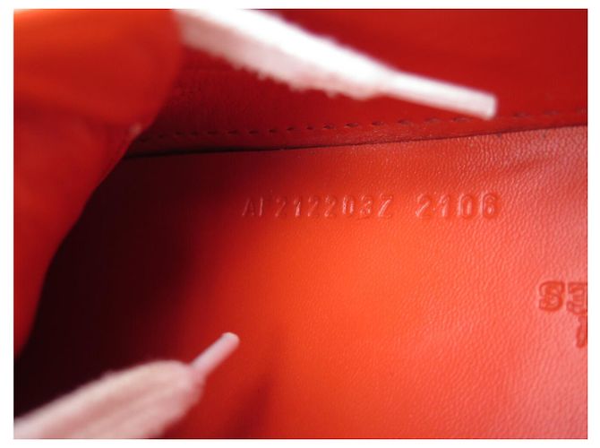 Hermès CHAUSSURES HERMES QUICKER SPLASH ORANGE BLANC CUIR LOGO 40 BASKETS SNEAKERS - vue 15
