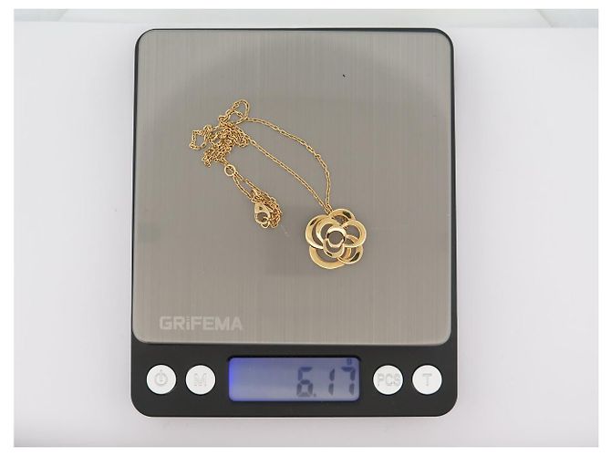 COLLANA CHANEL FIL DE CAMELIA J2925 FIORE IN ORO GIALLO 18K 6.1GR D'oro - vista 6