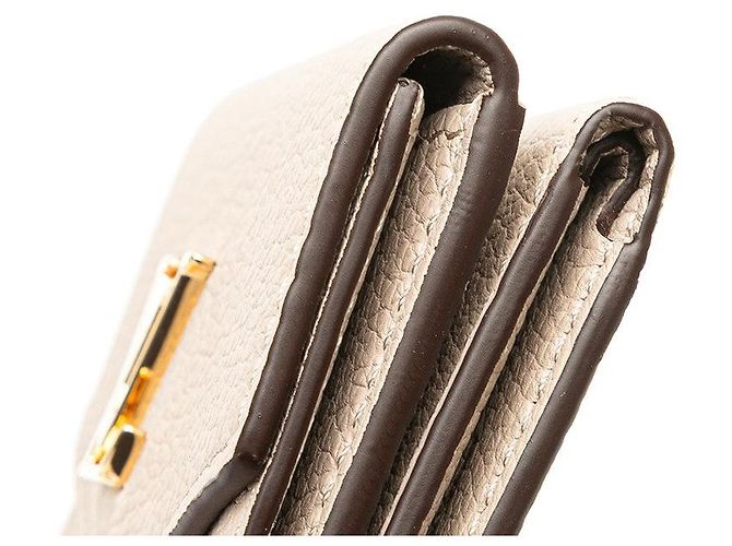 Louis Vuitton Portefeuille Lock Mini Wallet Braun Beige - Ansicht 7