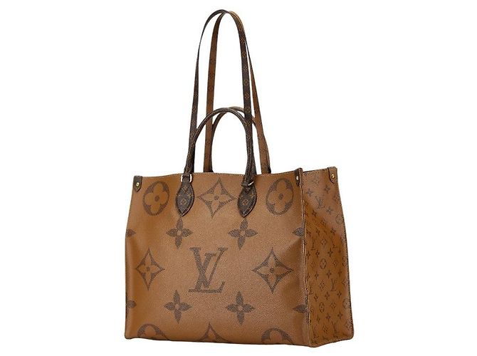 Sac cabas Louis Vuitton On the Go GM Marron - vue 2