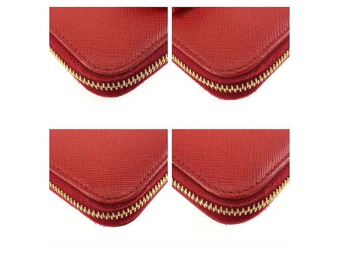 Carteira Longa Prada Saffiano Ribbon Vermelho - vista 7