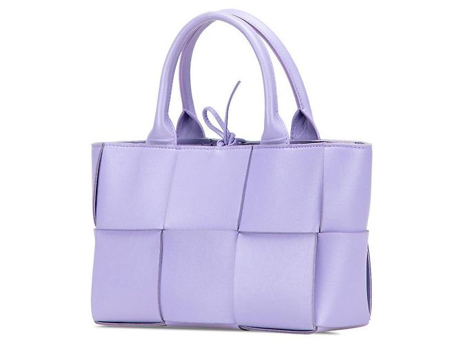 Bottega Veneta Maxi Intrecciato Arco Mini Tote Porpora - vista 2