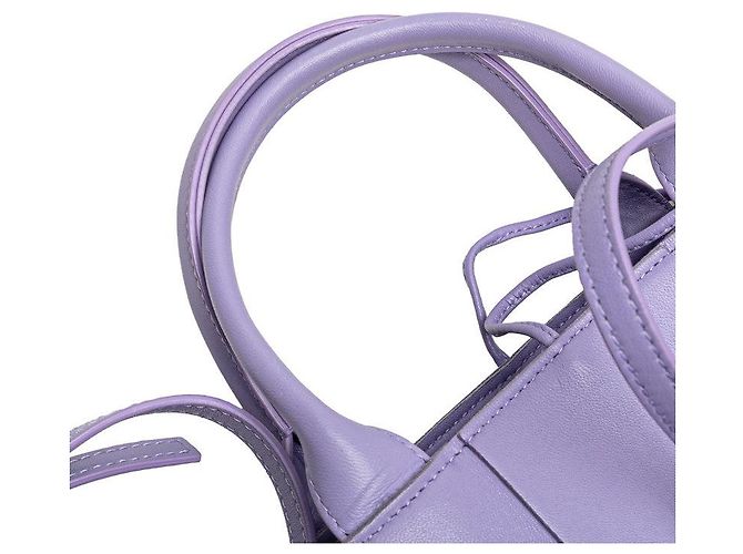 Bottega Veneta Maxi Intrecciato Arco Mini Tote Porpora - vista 4