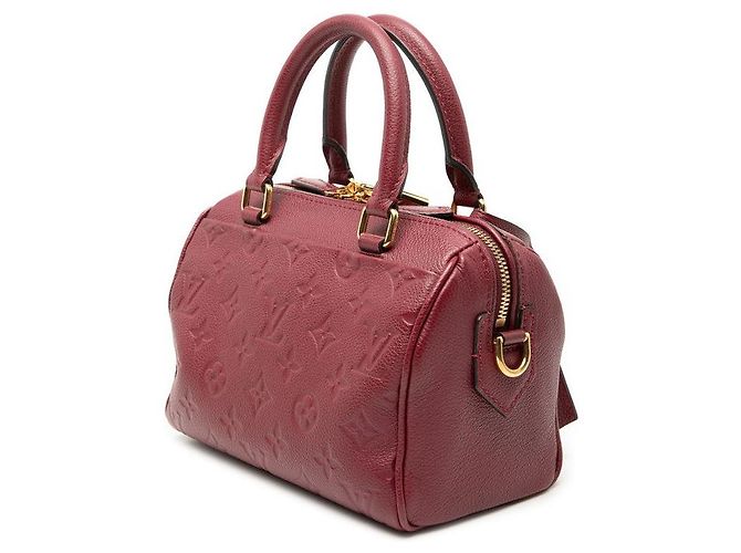 Louis Vuitton Speedy Bandoulière 20 Monogram Empreinte Rosso - vista 2