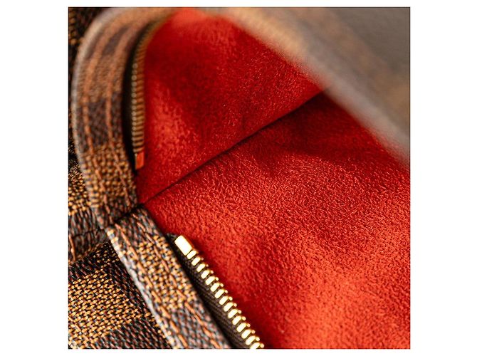 Sac à bandoulière Louis Vuitton Damier Overnue N51129 Marron - vue 10