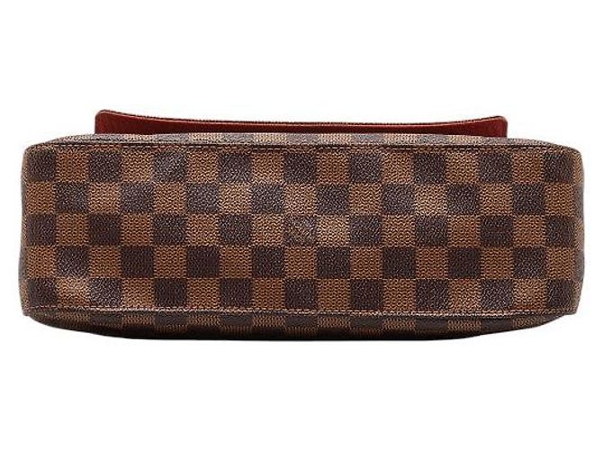 Sac à épaule Louis Vuitton Mini Looping N51148 Marron - vue 4