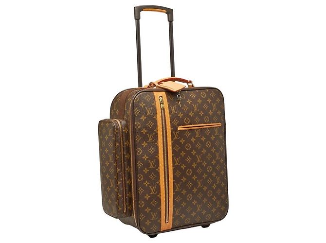 Louis Vuitton Trolley 50 Bosphore Monogram Castaño - vista 8