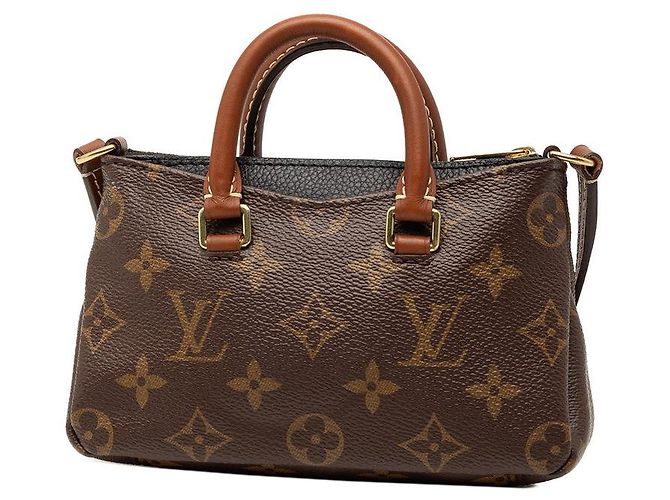 Louis Vuitton Nano Pallas Mini Monogram Schultertasche Braun - Ansicht 2