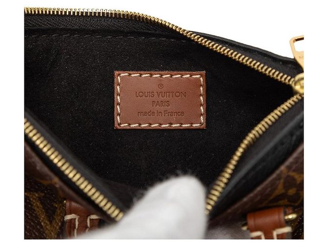 Louis Vuitton Nano Pallas Mini Monogram Schultertasche Braun - Ansicht 5
