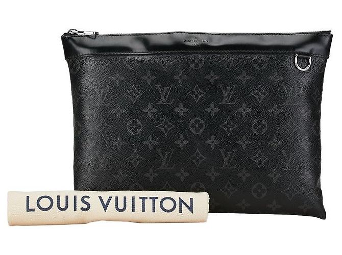 Louis Vuitton Pochette Discovery Monogram Eclipse Preto - vista 9