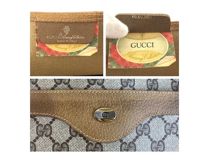 Gucci Shelley Line GG Supreme Canvas Tote Bag Braun Beige - Ansicht 3