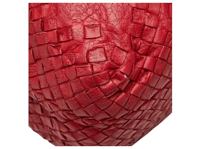 Borsa Tote Bottega Veneta Intrecciato Rosso - vista 5