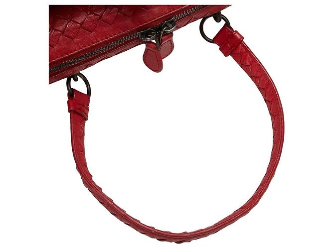 Borsa Tote Bottega Veneta Intrecciato Rosso - vista 9