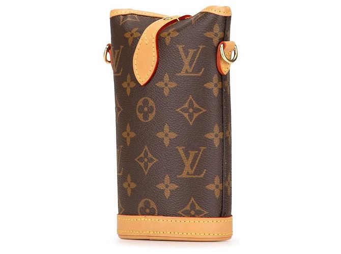 Bolsa de Ombro Louis Vuitton Fold Me Pouch Marrom - vista 2