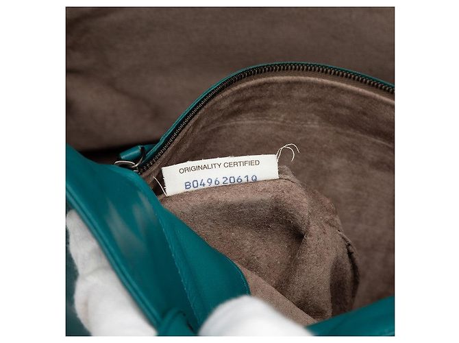 Borsa Tote Bottega Veneta Intrecciato Blu - vista 6