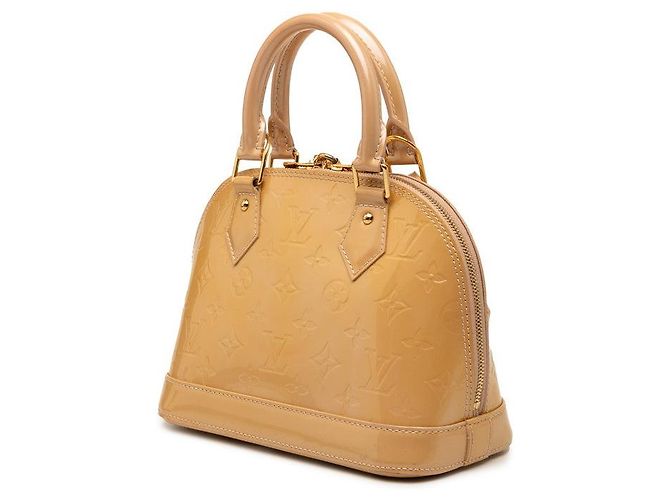 Louis Vuitton Alma BB Vernis Handtasche Gelb - Ansicht 2